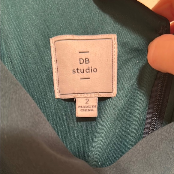 Elegant Teal One-Shoulder Dress - Picture 2 of 4